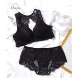 フロント ホック 総レース ノンワイヤー ブラ&ショーツ | レースレディース | 詳細画像10