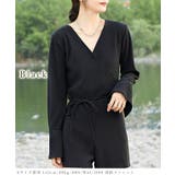 ソリッドカラー Vネック カシュクール風 | レースレディース  | 詳細画像12 