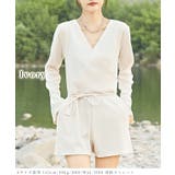 ソリッドカラー Vネック カシュクール風 | レースレディース  | 詳細画像4 