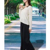 Vネック 透かし編み ニット付き | レースレディース | 詳細画像10