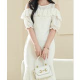 カットアウト パフスリーブ 総レース | レースレディース  | 詳細画像14 