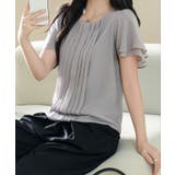 センター プリーツ ラウンドネック | レースレディース  | 詳細画像13 