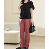 センター プリーツ ラウンドネック | レースレディース  | 詳細画像4 