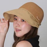 配色 つば広 日除け | レースレディース | 詳細画像1
