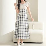 ビッグカラー チェック柄 ハイウエスト | レースレディース | 詳細画像1