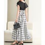 ビッグカラー チェック柄 ハイウエスト | レースレディース | 詳細画像7