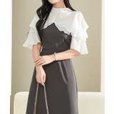 プチハイネック フリル フェイクレイヤード | レースレディース  | 詳細画像10 