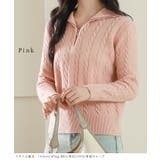 ハーフジップ ケーブル ニット | レースレディース | 詳細画像9