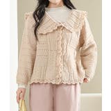 ビッグカラー パッチワーク風 透かし編み | レースレディース | 詳細画像3