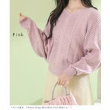Vネック 透かし編み バルーン | レースレディース  | 詳細画像7 