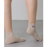 【5足組】アルファベット 刺繍付 リブ | レースレディース  | 詳細画像6 