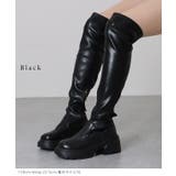 ラウンドトゥ レザー調 厚底 | レースレディース  | 詳細画像2 