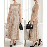 ダマスク柄 シフォン ドッキング | レースレディース  | 詳細画像17 