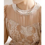 ダマスク柄 シフォン ドッキング | レースレディース  | 詳細画像18 