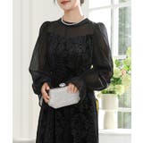 ダマスク柄 シフォン ドッキング | レースレディース  | 詳細画像4 