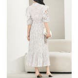 ボタニカル柄 袖カットアウト プリーツ | レースレディース  | 詳細画像12 