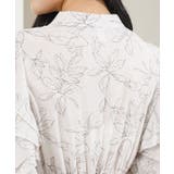 ボタニカル柄 袖カットアウト プリーツ | レースレディース  | 詳細画像15 