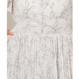 ボタニカル柄 袖カットアウト プリーツ | レースレディース  | 詳細画像18 