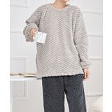 ラウンドネック 配色 ヘリンボーン | レースレディース | 詳細画像4