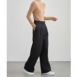 裏起毛 ハイウエスト センタープリーツ | レースレディース  | 詳細画像8 