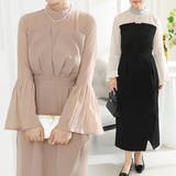 フェイクレイヤード タック プリーツ | レースレディース  | 詳細画像1 