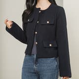 ノーカラー メタリック ボタン | レースレディース | 詳細画像1