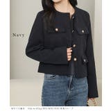 ノーカラー メタリック ボタン | レースレディース | 詳細画像8