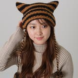 ポンポン付き 配色 ボーダー | レースレディース | 詳細画像1