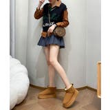 内ボアムートン風厚底ショートブーツ 女性 レディース | レースレディース  | 詳細画像12 