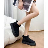 内ボアムートン風厚底ショートブーツ 女性 レディース | レースレディース  | 詳細画像4 