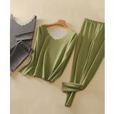 【2点セット】 ソリッドカラー スカラップ | レースレディース  | 詳細画像15 