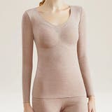 ソリッドカラー Vネック カップ付き | レースレディース  | 詳細画像1 