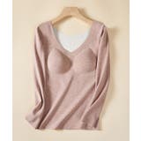 ソリッドカラー Vネック カップ付き | レースレディース  | 詳細画像14 