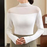 プチハイネック シアー ドッキング | レースレディース  | 詳細画像1 