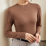 ソリッドカラー クルーネック 長袖 | レースレディース | 詳細画像1