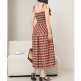 チェック柄 シャーリング キャミソール | レースレディース | 詳細画像8