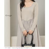 ラウンドネック 切り替え ギャザー | レースレディース | 詳細画像10