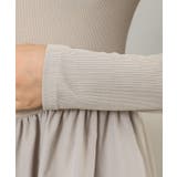 ラウンドネック 切り替え ギャザー | レースレディース | 詳細画像18