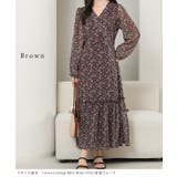 小花柄 Vネック シフォン | レースレディース  | 詳細画像7 