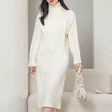 ハイネック ケーブル柄 長袖 | レースレディース | 詳細画像1