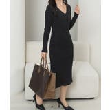 ソリッドカラー Vネック ホルター | レースレディース | 詳細画像4