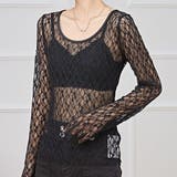 ラウンドネック ストレッチ レース | レースレディース  | 詳細画像1 