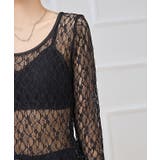 ラウンドネック ストレッチ レース | レースレディース  | 詳細画像18 