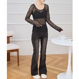 ラウンドネック ストレッチ レース | レースレディース  | 詳細画像4 