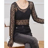 ラウンドネック ストレッチ レース | レースレディース  | 詳細画像9 