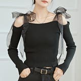 シフォン リボン オフショルダー | レースレディース  | 詳細画像1 