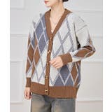 Vネック 配色 ダイヤ柄 | レースレディース  | 詳細画像8 