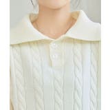 ケーブル柄 襟付き 長袖 | レースレディース | 詳細画像16