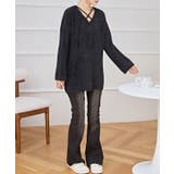 クロス Vネック シャギー | レースレディース  | 詳細画像4 