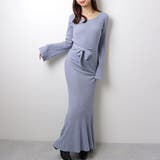 Uネック タイ付き ロング | レースレディース  | 詳細画像1 